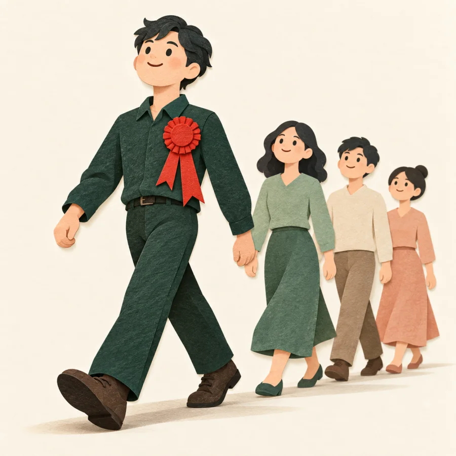 указывает на порядковое значение следующего числительного. Например 第二 второй