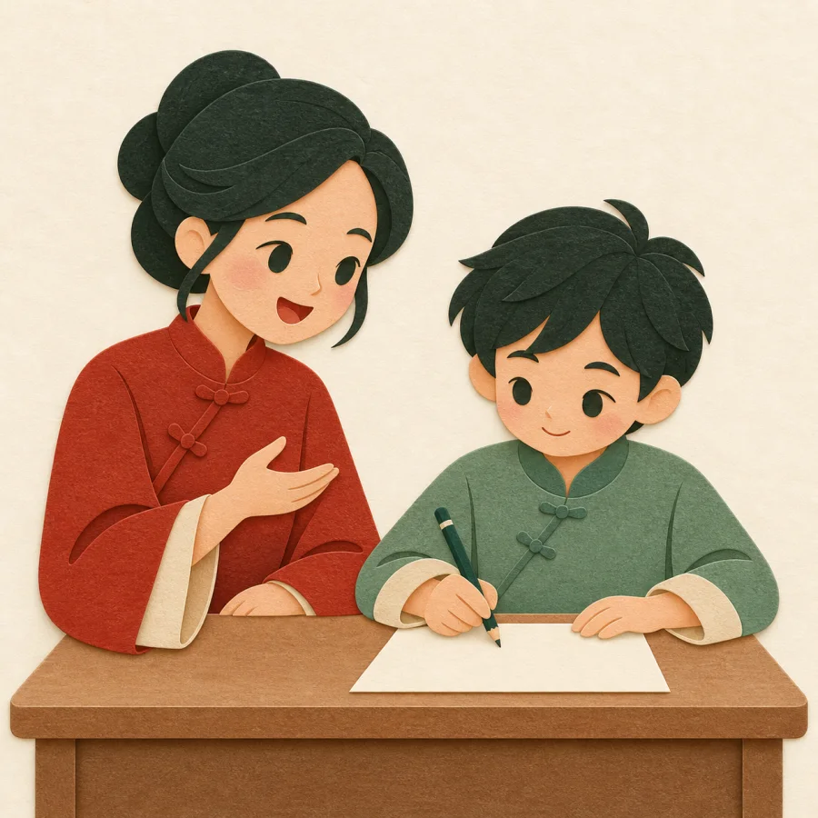 dictation; to write from dictation