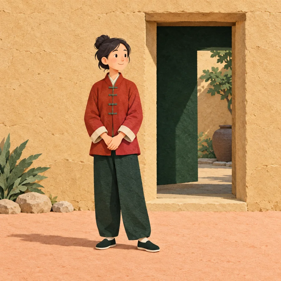 outside