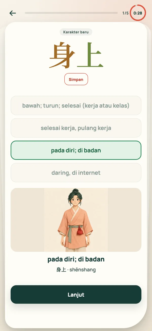 Kuis empat pilihan dengan gambar untuk memantapkan jawaban